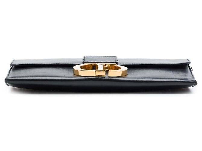 Clutch Montaigne 30 in pelle nera con catena Dior Nero - vista 3