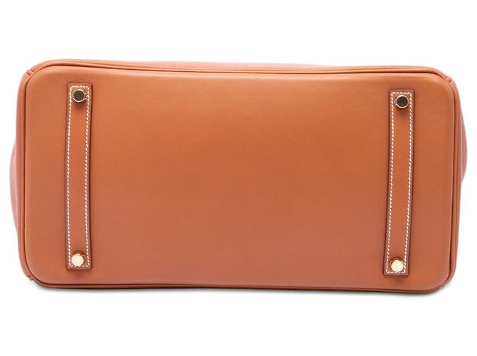 Hermès Brown Courchevel Birkin Retourne 35 Marrone Marrone chiaro - vista 3