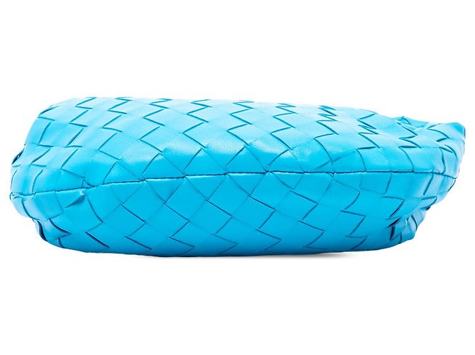 Bottega Veneta Jodie Mini in nappa blu Intrecciato - vista 3