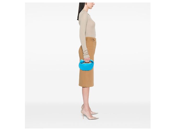 Bottega Veneta Jodie Mini in nappa blu Intrecciato - vista 6