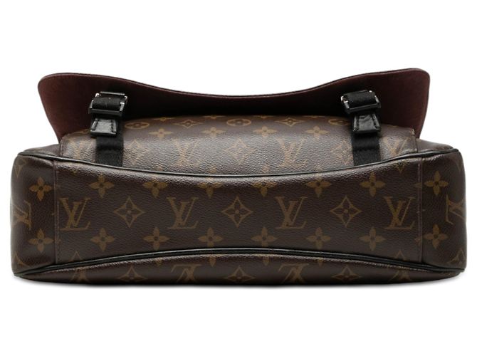 Louis Vuitton Marrone Monogram Macassar Clarence - vista 3