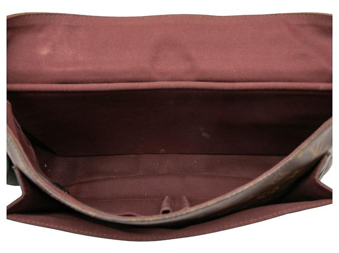 Louis Vuitton Marrone Monogram Macassar Clarence - vista 4