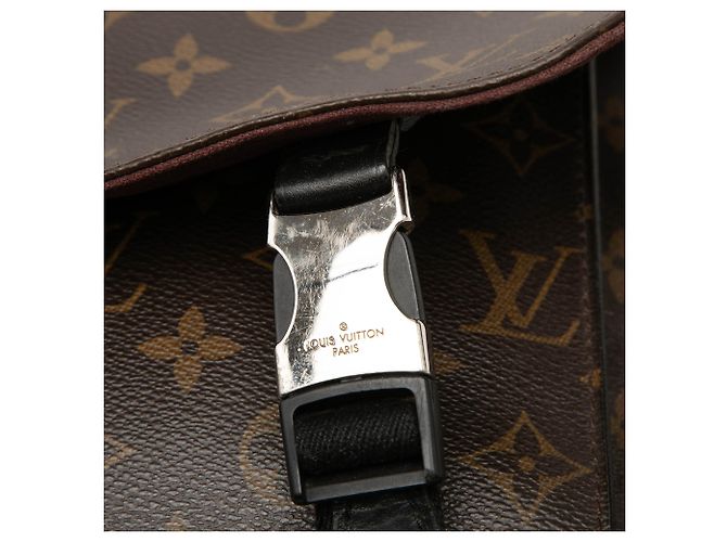 Louis Vuitton Marrone Monogram Macassar Clarence - vista 6