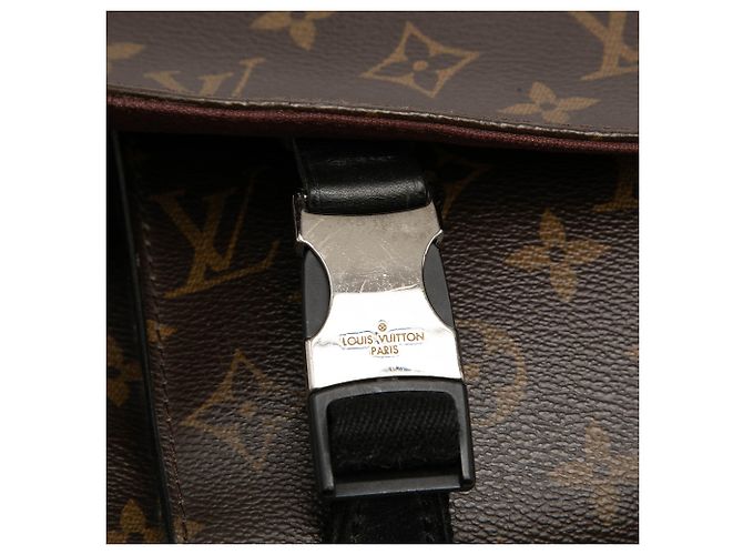Louis Vuitton Marrone Monogram Macassar Clarence - vista 7