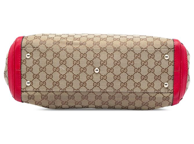 Gucci Bella Tote aus beigem GG Canvas - Ansicht 3