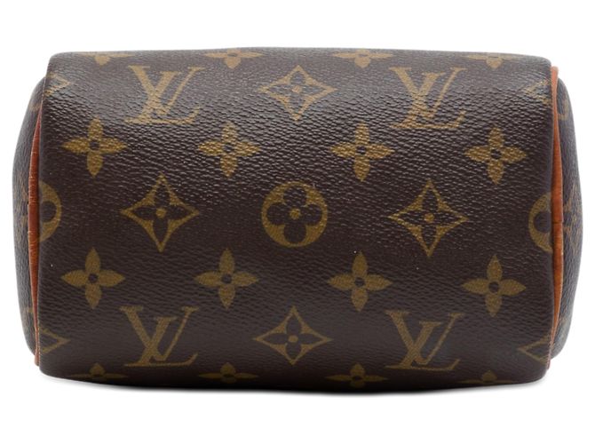 Louis Vuitton Brown Monogram Nano Speedy Bandouliere - view 3