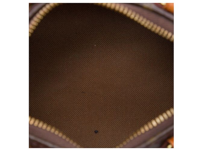 Louis Vuitton Brown Monogram Nano Speedy Bandouliere - view 4