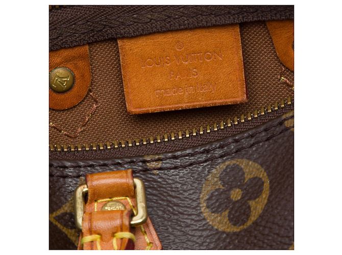 Louis Vuitton Brown Monogram Nano Speedy Bandouliere - view 5