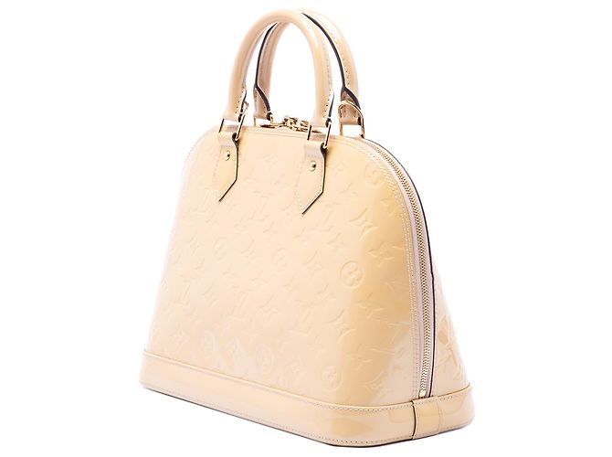 Louis Vuitton Alma PM in Monogram Vernis beige - vista 2