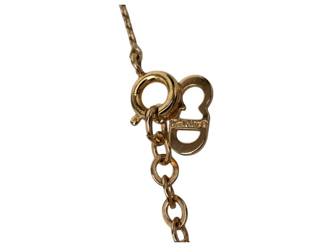 Collana con pendente Dior Gold con logo CD placcato oro D'oro - vista 4