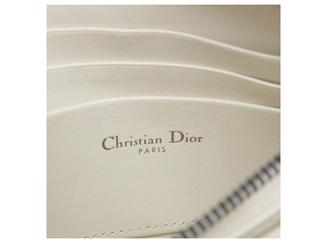 Pochette Caro Every Dior in pelle di vitello Macrocannage Diamond bianco Dior - vista 5