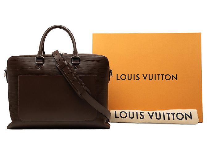 Louis Vuitton Marrone Epi Brooks Marrone scuro - vista 8