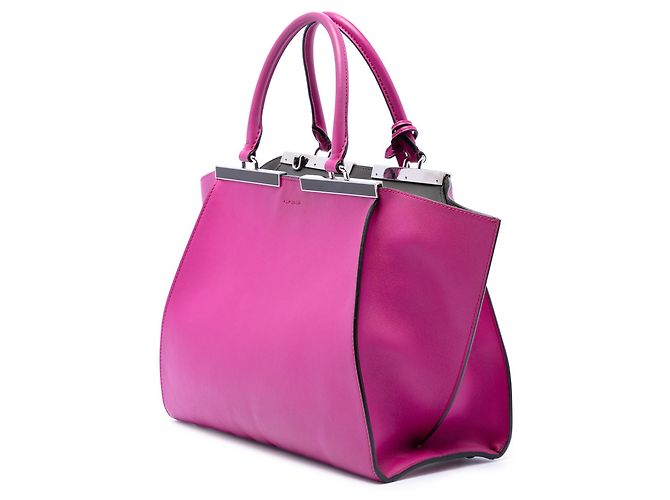 Fendi Bolsa 3Jours em couro de bezerro roxo tamanho Medium - vista 2