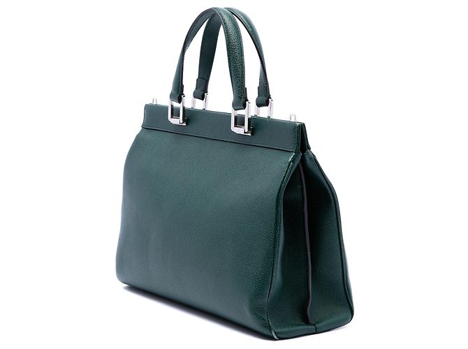 Borsa a mano Zumi in pelle di vitello verde Medium di Gucci - vista 2