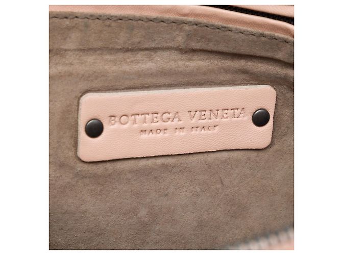 Bottega Veneta Borsa a tracolla Nodini in nappa Intrecciato rosa - vista 5