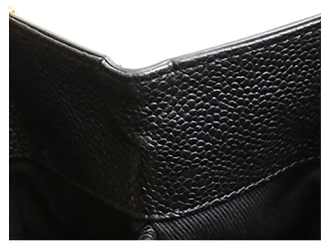 Borsa Chanel Black CC Caviar Nero - vista 11