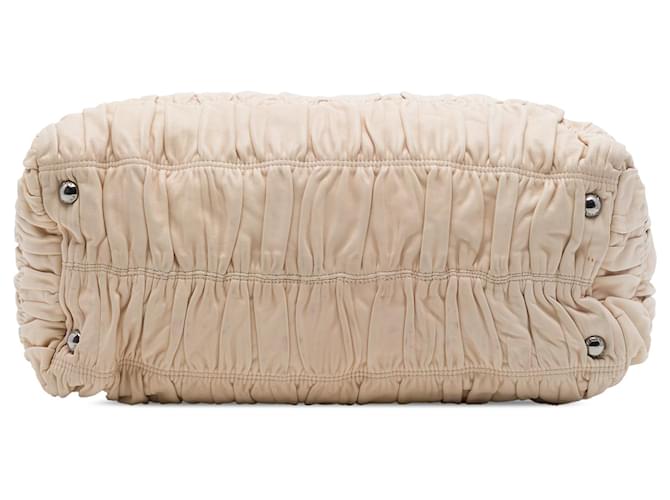 Borsa Prada Beige Nappa Gaufre - vista 3