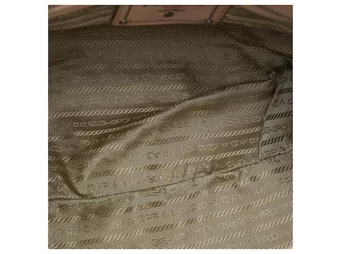 Borsa Prada Beige Nappa Gaufre - vista 4