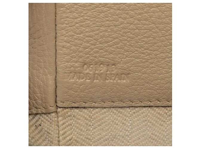 Sac Hammock en cuir de veau grainé mini marron LOEWE Beige - vue 6