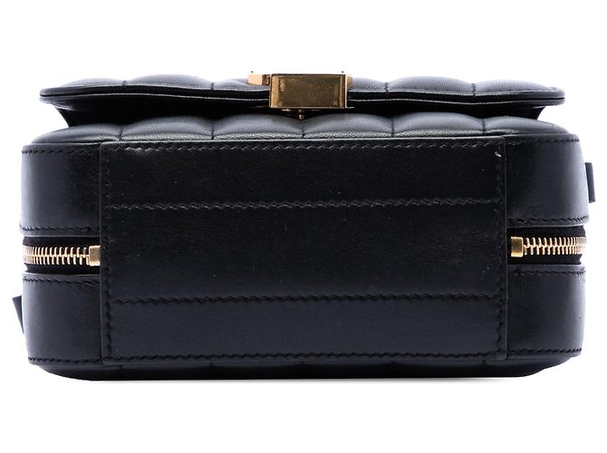 Borsa Camera Vicky in agnello trapuntato nero Saint Laurent - vista 3