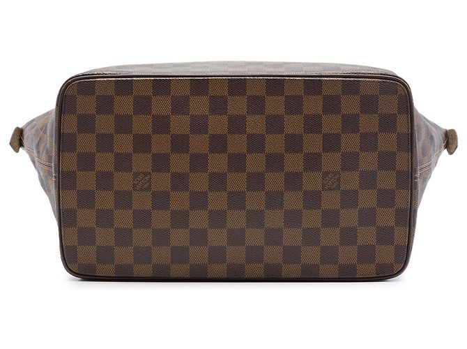 Louis Vuitton Marrone Damier Ebene Saleya MM - vista 3