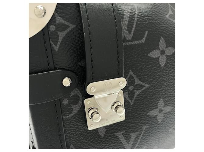 Borsa a tracolla Louis Vuitton Monogram Eclipse Side Trunk EW MM Nero Monogramma - vista 5