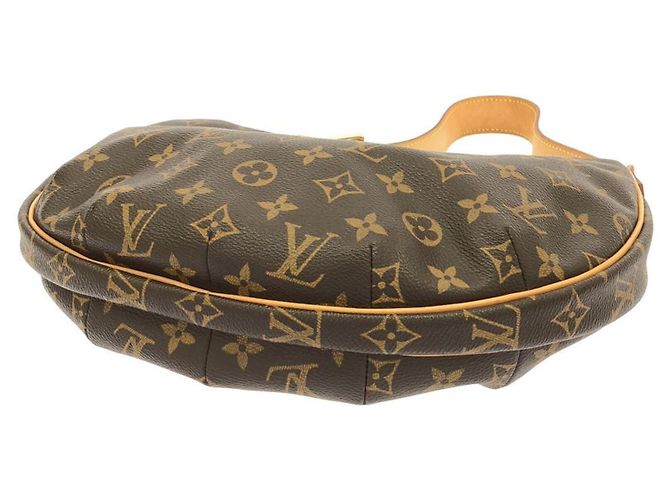 Borsa a Spalla Louis Vuitton Monogram Croissant MM Marrone Monogramma - vista 3