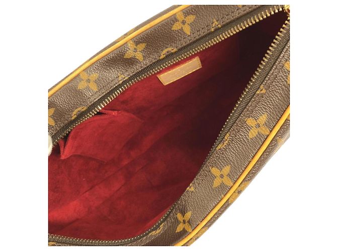 Borsa a Spalla Louis Vuitton Monogram Croissant MM Marrone Monogramma - vista 9
