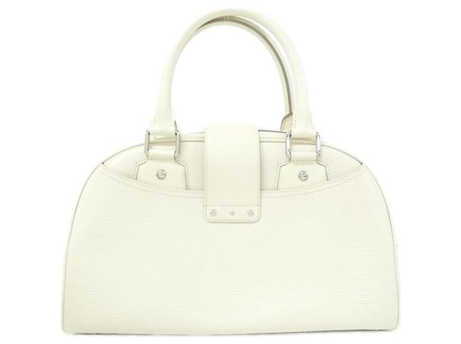 Borsa Louis Vuitton Epi Bowling Montaigne GM Crudo Bianco sporco - vista 2