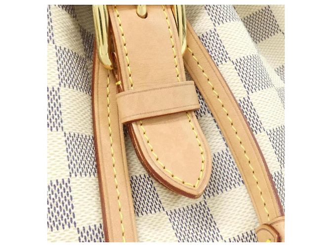 Zaino Louis Vuitton Damier Azur Speron BB Bianco Blu - vista 4