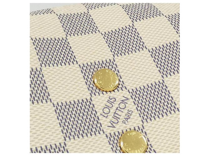Zaino Louis Vuitton Damier Azur Speron BB Bianco Blu - vista 5
