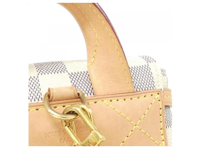 Zaino Louis Vuitton Damier Azur Speron BB Bianco Blu - vista 6