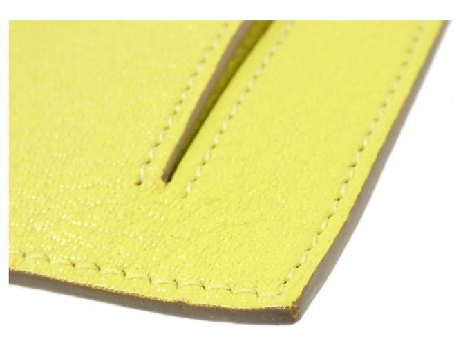 Hermès Cartera compacta Hermes Kelly Pocket Dorado Amarillo - vista 3