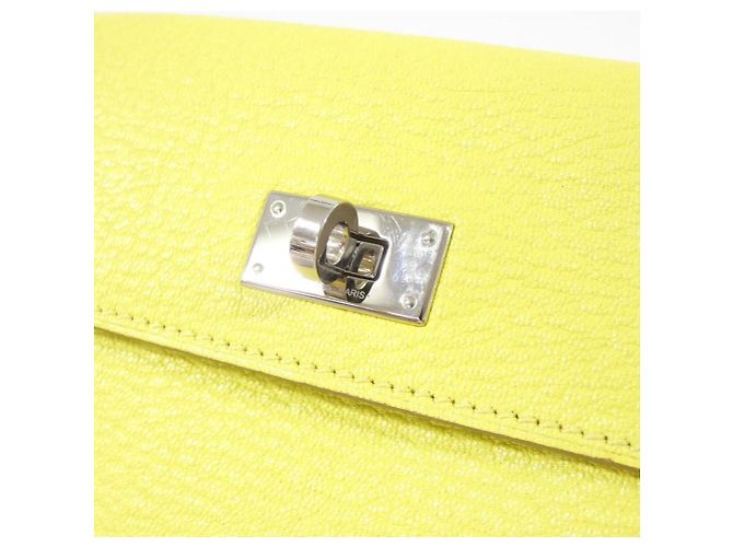 Hermès Cartera compacta Hermes Kelly Pocket Dorado Amarillo - vista 4