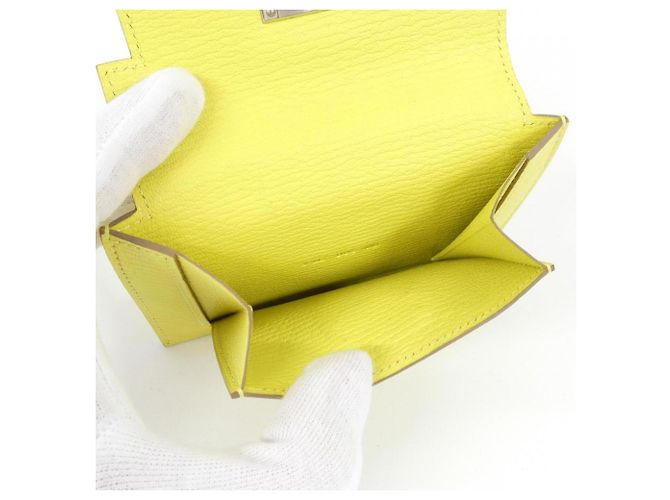 Hermès Cartera compacta Hermes Kelly Pocket Dorado Amarillo - vista 7