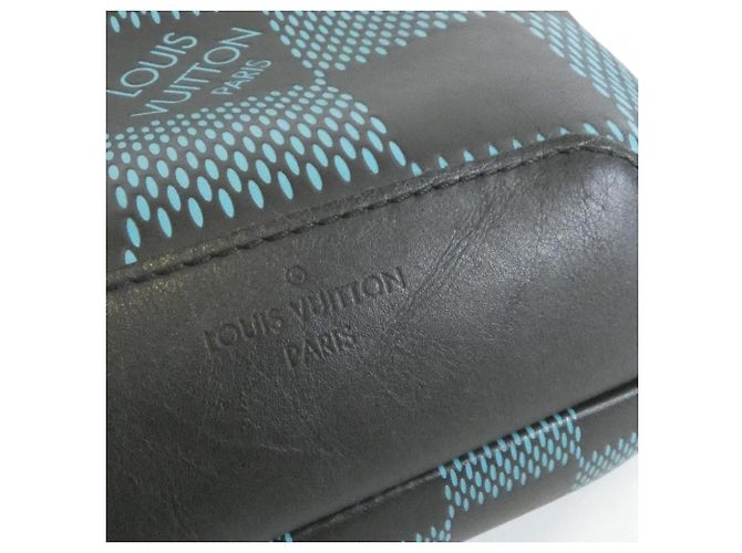 Borsa a tracolla Louis Vuitton Damier Infini 3D Avenue Blu Verde chiaro - vista 4