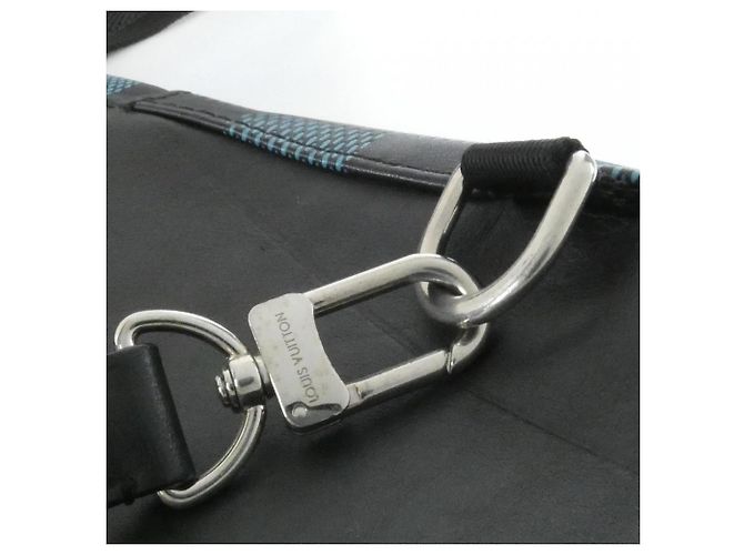 Borsa a tracolla Louis Vuitton Damier Infini 3D Avenue Blu Verde chiaro - vista 7