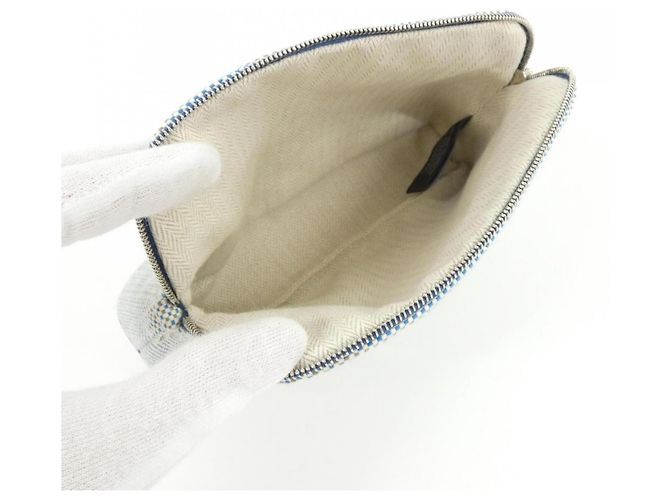 Hermès Borsa Pouch MINI Hermes Bolide Crazy H Blu - vista 6