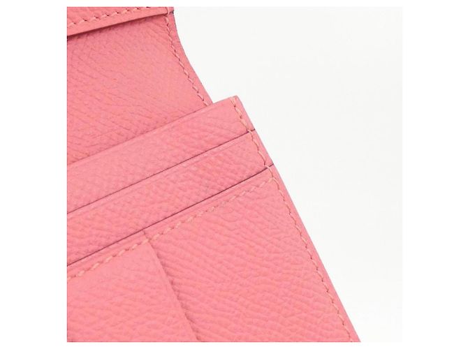 Cartera larga Hermès Bearn Soufflé en Rosa - vista 7