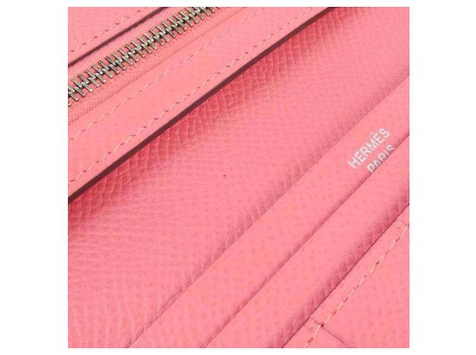 Cartera larga Hermès Bearn Soufflé en Rosa - vista 8