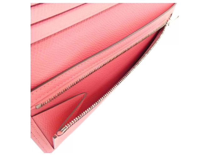 Cartera larga Hermès Bearn Soufflé en Rosa - vista 9