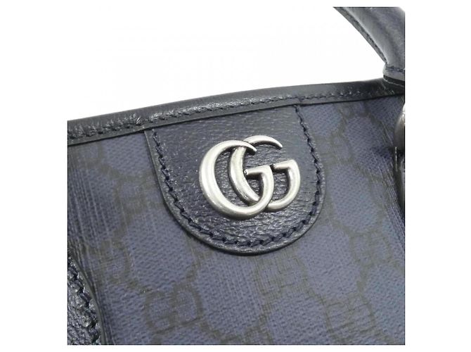 Borsa Gucci OPHIDIA 792118 FADJK Nero Blu navy - vista 4