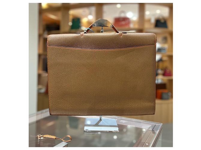Hermès Sac à Dépêches en cuir Marron - vue 2
