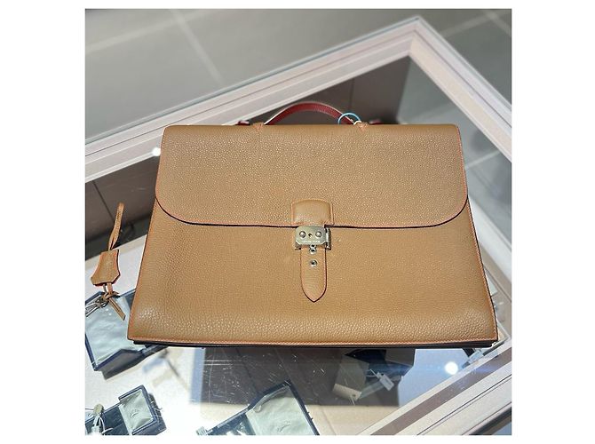 Hermès Sac à Dépêches en cuir Marron - vue 3