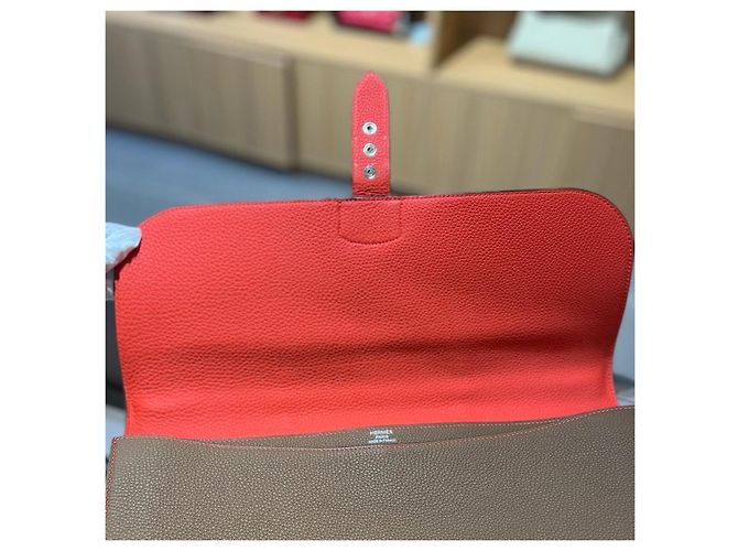 Hermès Sac à Dépêches en cuir Marron - vue 7