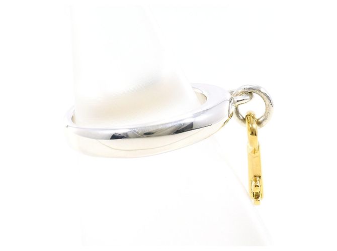 Anello a fascia in oro giallo 18K e argento Tiffany & Co. - vista 2