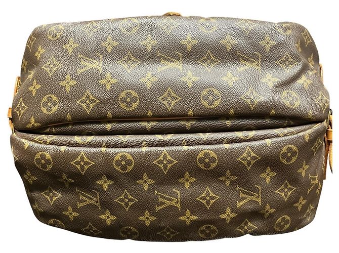 Borsa a Spalla Louis Vuitton Saumur 35 Marrone - vista 3