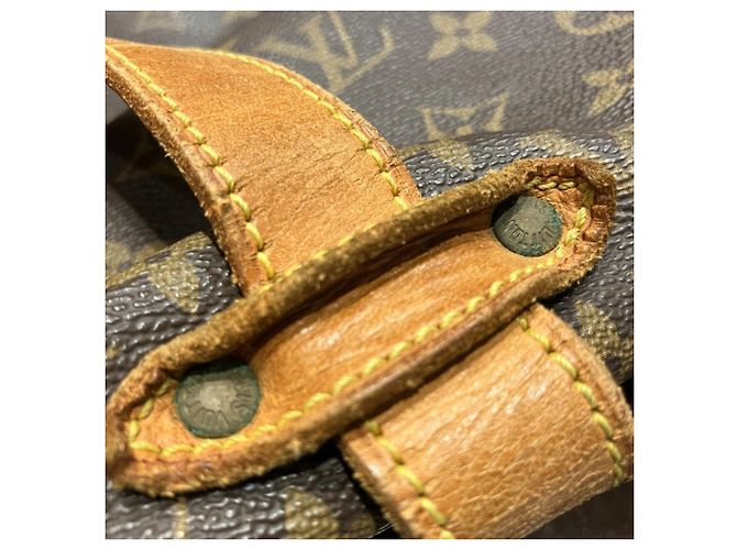 Borsa a Spalla Louis Vuitton Saumur 35 Marrone - vista 9