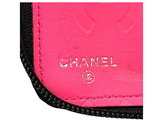 Chanel Cambon Line Langgeldbörse aus Lammleder Schwarz - Ansicht 4