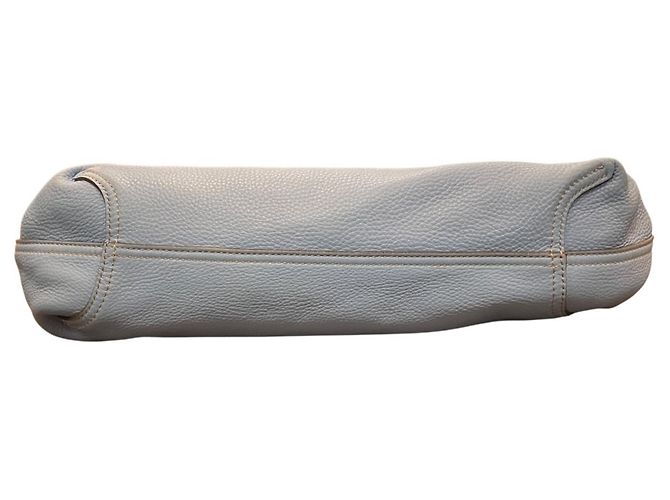 Gucci Ledertote-Tasche Braun Hellblau - Ansicht 3